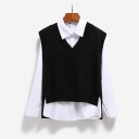 Dames gebreid vest P1490 4