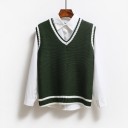 Dames gebreid vest P2067 5