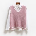 Dames gebreid vest P2067 4