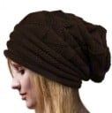Dames gebreide beanie muts met een vrij verlengd model Reliëf breipatroon Katoenen materiaal Wintermuts voor dagelijks gebruik 7