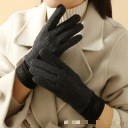 Dames gebreide handschoenen met touchscreen Universele maat Warme winterhandschoenen Polyester Wol Kasjmier Warm zachte elegante 5