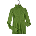 Dames gebreide trui met col van katoen en acryl Effen trui met lange mouwen Universele maat voor herfst en winter 21