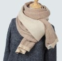 Dames gebreide winter sjaal J3189 1