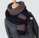 Dames gebreide winter sjaal J3189 8