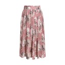 Dames geplooide rok met bloemen G67 4