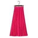 Dames geplooide rok met riem A1149 6