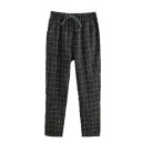 Dames geruite broek met elastische taille 2