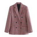 Dames geruite jas B884 5