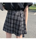 Dames geruite minirok met shorts 5