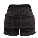 Dames geruite rok met shorts 2-in-1 A-lijn snit Hoge taille Mini lengte Katoen met polyester Comfortabele rok voor elke dag 1