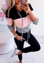 Dames gestreepte hoodie B16 1