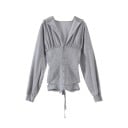 Dames getailleerd sweatshirt, grijs 1