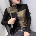 Dames glitter t-shirt met lange mouwen A1265 4