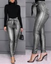 Dames glitterbroek met strik 6