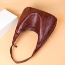Dames grote hobo handtas over de schouder 45 x 36 x 14 cm Van kunst PU leer met patchworkpatroon Zachte vorm Lange hengsel Ritssluiting 4