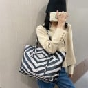 Dames grote schoudertas met dierenprint Ruime shopper tas voor elke dag Lange hengsels PU leer 46 x 30 x 12 cm 5