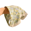 Dames Haarband met Sjaal Bloemenpatroon Kanten Rand Romantische Stoffen Haarband Vintage Haaraccessoire voor Dagelijks Gebruik 2