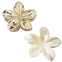 Dames haarspeld 6 x 8 cm Elegante bloemen haarspeld Glanzende metalen haarspeld Stevige bevestiging van het kapsel Stijlvolle haaraccessoire 3