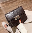 Dames handtas met slangenhuidpatroon M863 3