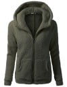 Dames harige hoodie 1