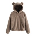 Dames harige sweater met oren 4