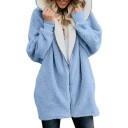 Dames harige sweatshirt P1621 2