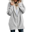 Dames harige sweatshirt P1621 4