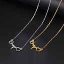 Dames hart- en pootafdrukketting 2