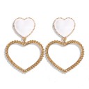 Dames hart oorbellen G918 15