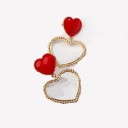 Dames hart oorbellen G918 5