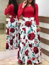 Dames herfst Boho jurk 6