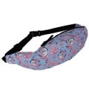 Dames heuptas van polyester met kleurrijke full-print 47 x 8 x 11 cm Hoofdzak met rits Zwarte verstelbare band met gesp 18