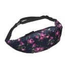 Dames heuptas van polyester met kleurrijke full-print 47 x 8 x 11 cm Hoofdzak met rits Zwarte verstelbare band met gesp 12