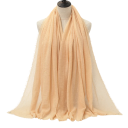 Dames hidjab met fijne geplooide structuur 180x90 cm van polyesterkatoen voor dagelijks gebruik en layering 5