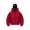 Dames hoodie met rits en capuchon en een ritsmasker Stijlvolle hoodie met zakken van katoen en polyester Comfortabele vrijetijdskleding in verschillende kleuren 4