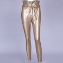 Dames imitatie leren broek A77 6