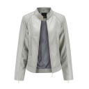 Dames imitatie leren jas P1393 7