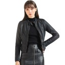Dames imitatie leren jas P1541 1