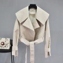 Dames imitatie leren jas P1713 4