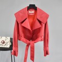 Dames imitatie leren jas P1713 3