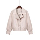 Dames imitatie leren jas P1839 6