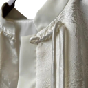 Dames jacquard vest zonder mouwen met kraag en knoopsluiting Elegante effen vest van polyester en katoen voor dagelijks gebruik 8