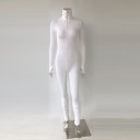 Dames jumpsuit met coltrui en rits 1