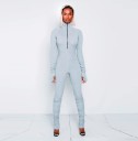 Dames jumpsuit met coltrui en rits 4