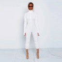 Dames jumpsuit met coltrui en rits 5
