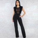 Dames jumpsuit met kant en ruches 3