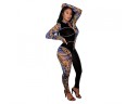 Dames jumpsuit met lange mouwen A2558 5