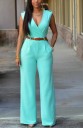 Dames jumpsuit met riem 13