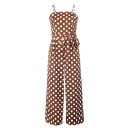 Dames jumpsuit met stippen en bandjes A2089 9