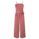 Dames jumpsuit met stippen en bandjes A2089 8